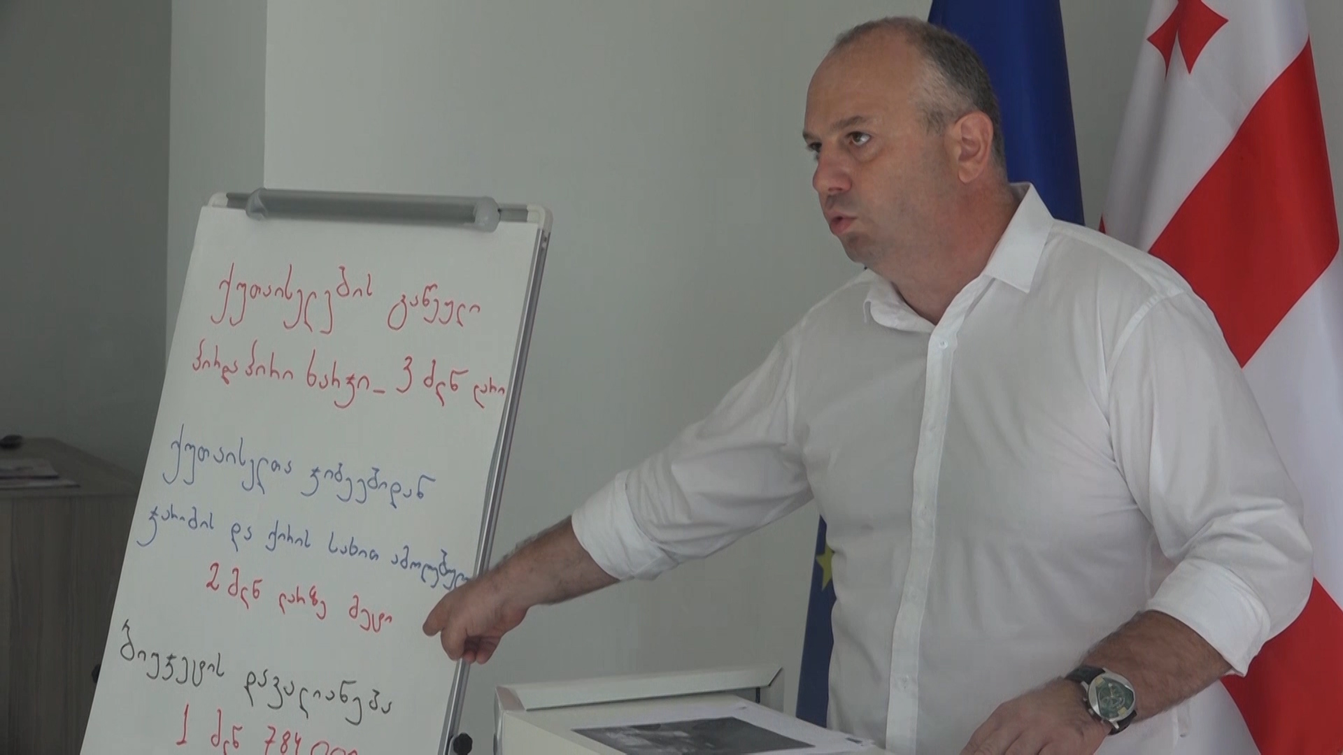 ,ერთიანი ნაციონალური მოძრაობის,, ქუთაისის მერობის კანდიდატმა ბრიფინგი გამართა