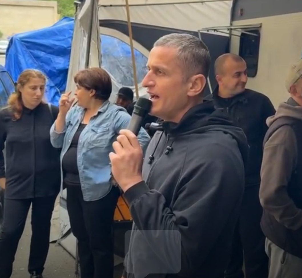 ჭიათურაში საპროტესტო აქცია იმართება 